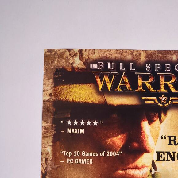 Full Spectrum Warrior "Take Control" Vintage X-Box Print Ad 2004 Maxim 8.5" x11" - Picture 2 of 5